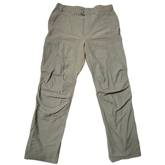 Patagonia Field Pants Men’s Size Large green Cargo Trekking Camping Hiking Nylon - Picture 1 of 12